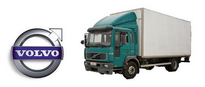 Логотип и грузовой автомобиль VOLVO
